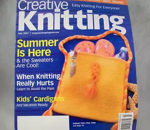 Creative Knitting Magazine 33 Fun and Easy Summer Ideas July 2007 - Picture 1 of 7