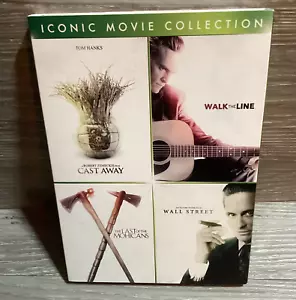 Iconic Movie Collection DVD: Cast Away Walk the Line Last Mohicans Wall Street N - Picture 1 of 4