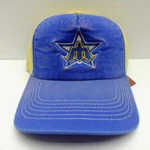 Vintage MLB Seattle Mariners Hat Cap 90s Blue Snapback American Needle NEW NWT - Picture 1 of 6