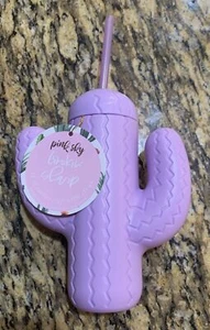 Pink Sky Lookin Sharp Lavender Cactus Cup Tumbler 21oz With Straw New In Box FFF - Picture 1 of 2