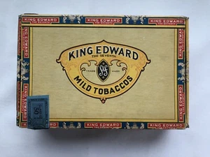 Vintage 1950’s Swisher King Edward The 7th Cigar Box No Cigars Included - Picture 1 of 10