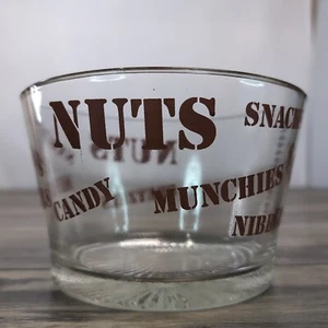 Vtg Wheaton Heavy Glass Munchie Food Snack Nut Bowl Starburst Bottom Party  - Picture 1 of 8