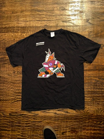 Arizona Coyotes Retro Logo T-Shirt NHL Hockey Phoenix Men's Size XL Cover