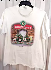 Vintage BUDWEISER KING OF BEERS L T-Shirt FRANK & LOUIE’S LOUNGE Lizards 1998 - Bild 1 von 6