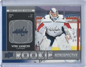 2021-22 Upper Deck Rookie Retrospective #RR-13 Vitek Vanecek - Picture 1 of 2