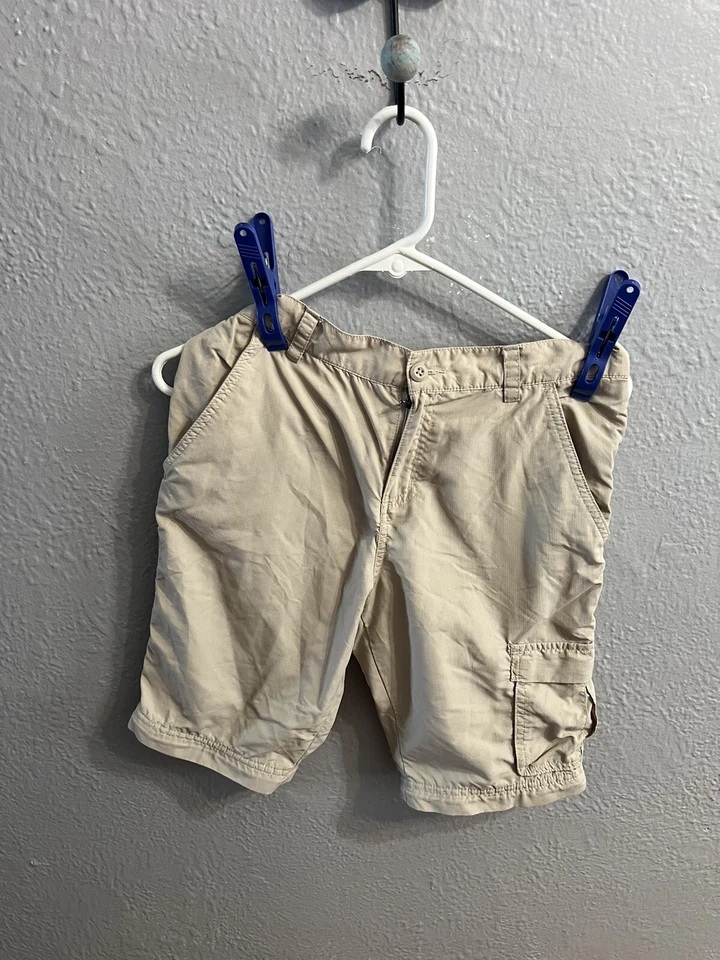 Pantalones Cortos Columbia Beige Carga Cintura Elástica Jóvenes Niños Talla L 14-16 Foto 1 de 4