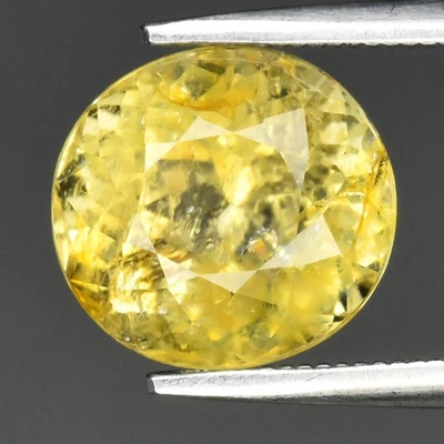 💎 Berilo amarillo natural ovalado de 3,65 quilates 9,2 x 8,7 mm - Excelente piedra preciosa de África Foto 1 de 4