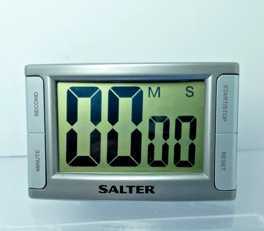 Temporizador de cocina digital Salter pantalla grande fácil de usar cuenta arriba/abajo cronómetro Foto 1 de 4