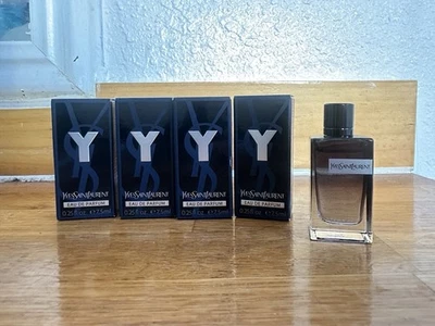 Lote 4 YSL Y EAU DE PARFUM MINI BOTELLA SPLASH 0,25 FL OZ / 7,5 ML NUEVO Foto 1 de 4