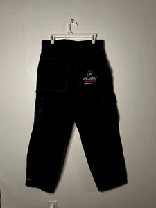 Jeans Fubu Vintage Y2K Uomo 34x34 Nero Lavaggio Baggy Relaxed Falegname Made USA - Foto 1 di 8