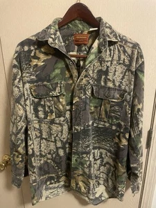 Vintage Trebark Camouflage Camo Button Up Men's Large Long Sleeve. C1 - Picture 1 of 8