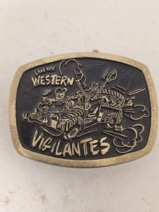 Lake City (Seattle) WA Western Vigilantes Car Club Belt Buckle - Picture 1 of 2