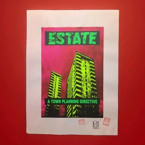 Estate A Town Planning Directive By James Jimmy Cauty Signed HP Serigraph OOAK - Picture 1 of 9