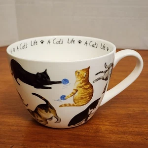 Portobello by Design "A Cat's Life" Bone China Mug Cup Cats Kittens Playing NEW - Bild 1 von 8
