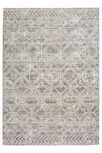 Livigno 1243 Transitional Geometric Beige 3x5 Area Rug - Picture 1 of 4