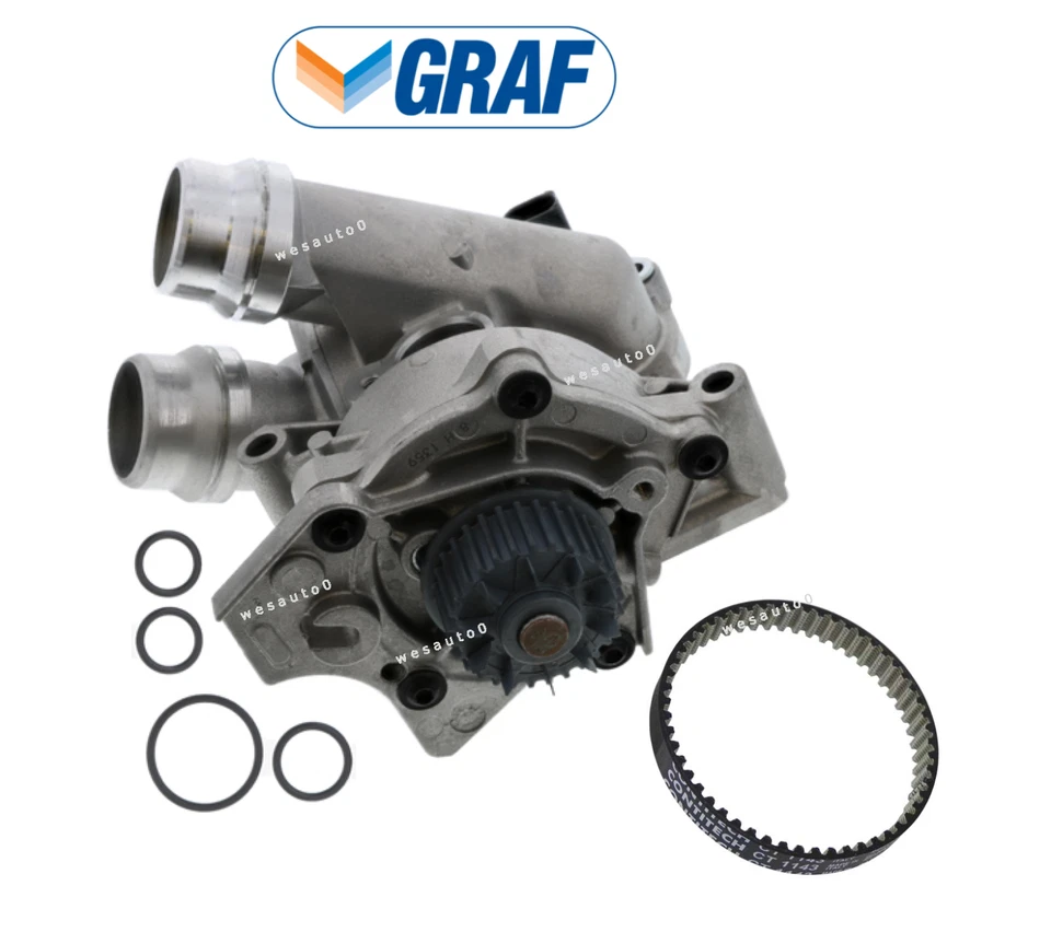 Kit de correa sensor termostato bomba de agua OES para Audi 2.0L A3 A4 A5 A6 / Quattro Foto 1 de 1