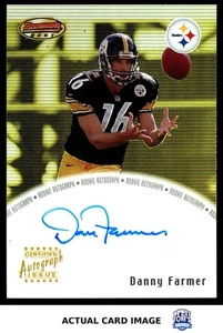 2000 Bowman #BB-DF DANNY FARMER Pittsburgh Steelers AU RC NM - Picture 1 of 4