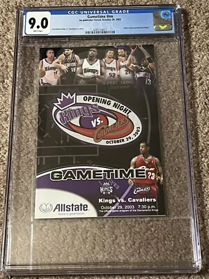 Debut de Lebron James en la NBA - 29 de octubre de 2003 Programa CGC 9 Foto 1 de 2