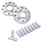 20mm Hubcentric Wheel Spacers 5x112 5x100 57.1 | 14mmx1.5 Silver Cone Seat Bolts Audi S8