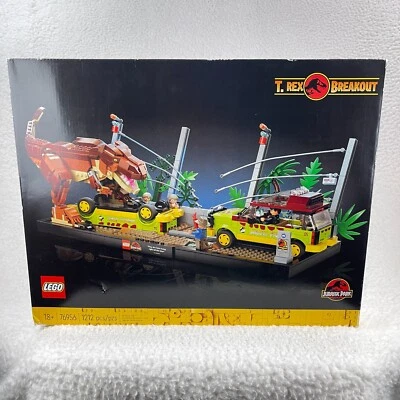 LEGO Jurassic World: T. rex Breakout (76956) Collectible Building Toy Retired - Image 1 of 4