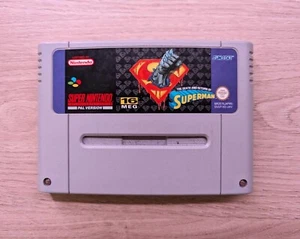 Super Nintendo (SNES) The Death and Return of Superman English UKV PAL Cart Only - Picture 1 of 3