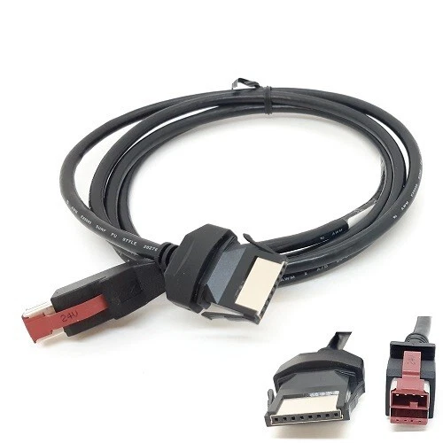 NUEVO HP 6' pies 24V alimentado conector de cable PUSB para impresoras POS 5C2B8AA Foto 1 de 1