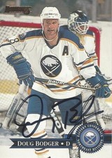 DOUG BODGER - Donruss 1995-96 - Buffalo Sabres - Original Signed