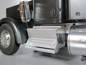 Pair Aluminum Side Step Tool Box Block Tamiya RC 1/14 Semi Globe Liner Man Truck - Picture 1 of 4
