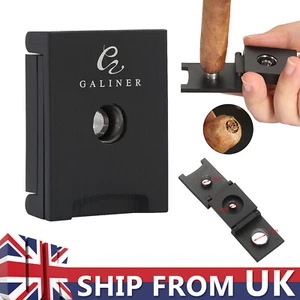 Galiner Black Portable 3-IN-1 Cigar Punch Pocket Stainless Steel Shear Hole Gift - Picture 1 of 8