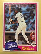 1981 Topps Willie Randolph Baseball Card #60 Yankees High Grade