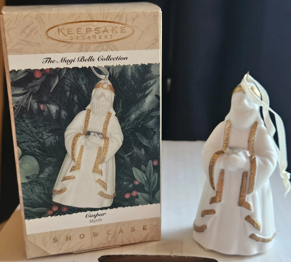 Hallmark Keepsake Ornament 1996 Caspar Myrrh The Magic Bells Collection Foto 1 de 1