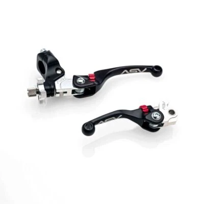 Paquete de pares de embrague corto + palanca de freno ASV negro F4 para Suzuki DRZ250 2001-07 Foto 1 de 4