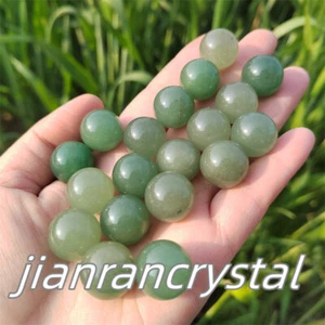 10pcs Nantural Aventurine Sphere Quartz Crystal Ball Reiki Healing 15mm+ - Picture 1 of 13