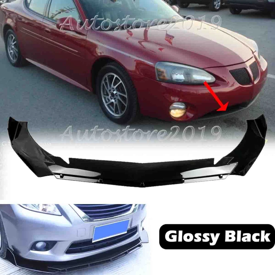 Add-on Universal For Pontiac Grand Prix 2004-2008 Front Bumper Lip Splitter Kit Foto 1 de 4