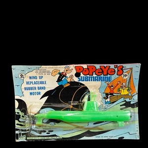 Vintage 1970s Larami Popeye Plastic Submarine - Picture 1 of 16