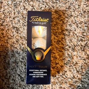 Titleist NXT Tour Golf Balls Exceptional Distance & Soft Feel 3-Ball Pack - Picture 1 of 2