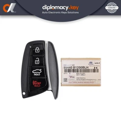 Llave inteligente original Hyundai Genesis 2015-2016 4 botones 433 MHz 95440-B1200BLH Foto 1 de 3