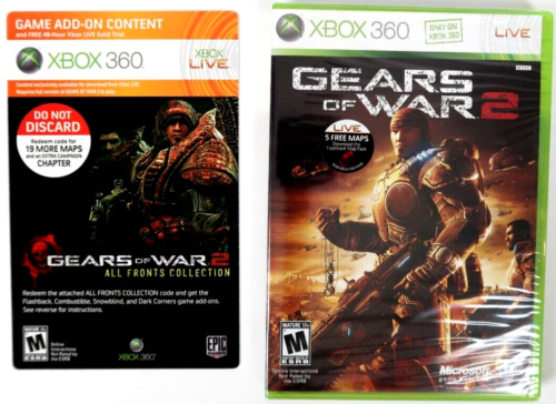 Gears of War 2 (Microsoft Xbox 360, 2008) New Sealed DNS Before 11/07/08
