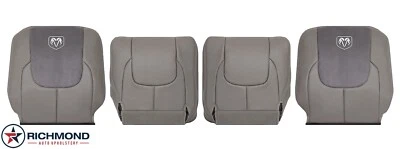Dodge Ram 3500 Laramie 2003 - cubiertas de asiento de cuero completas para conductor y pasajero tostado Foto 1 de 4