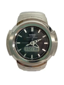 CASIO G-SHOCK AWM-500D-1AJF Silver Stainless Steel Solar Digital Analog Used - Picture 1 of 6