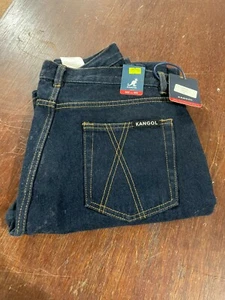 KANGOL WOMEN'S JEANS DARK BLUE BRAND NEW DEADSTOCK SIZE 8 KA1 - Picture 1 of 2