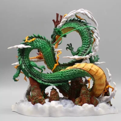 Dragon Ball Z Shenron & Son Goku Figure - 22cm PVC Collectible Statue Gift NEW - Image 1 of 4