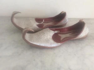 Antique Ladies Wedding Shoes Afghan Beak Nomadic Traditional Embroidered Payzor - Picture 1 of 7