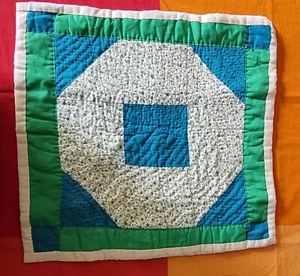 GEES BEND QUILT TOP OUTSIDER ART WALL HANGING COLORFUL AFRICAN AMERICAN SIGNED - Picture 1 of 4