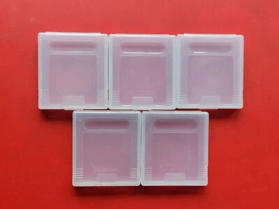 Funda Oficial OEM Nintendo Game Boy Color Plástico Transparente Lote 5 Estuches Sin Grietas Foto 1 de 4