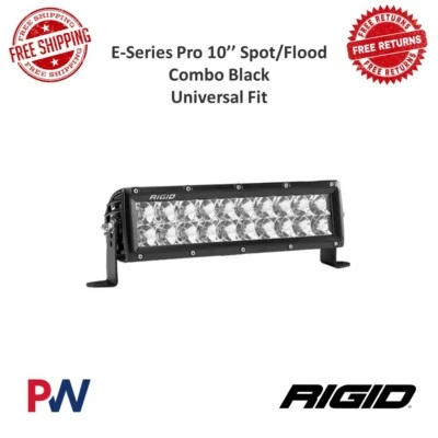 Rigid Industries 110313 E-Series Pro 10" Combo Punto/Inundación Negro Ajuste Universal Foto 1 de 4