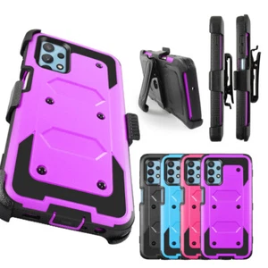 Cover For Samsung Galaxy A32 6.4 inch Heavy Duty Case Built in Screen Protector - Picture 1 of 29