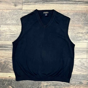 Brooks Brothers Men's XL Navy Blue Pima Cotton Vest - Picture 1 of 7