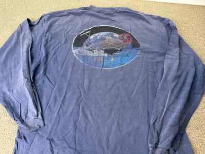 Milcom Systems Corporation Shirt Long Sleeve Blue Telecommunications Hanes VTG - Image 1 of 4