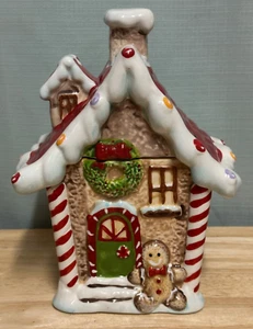Lebkuchenhaus Keksdose Schlitten Glocke Potter's Studio Urlaub Weihnachten - Bild 1 von 12